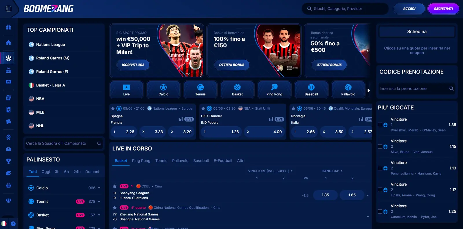 Boomerang Bet Sportwetten Bonus